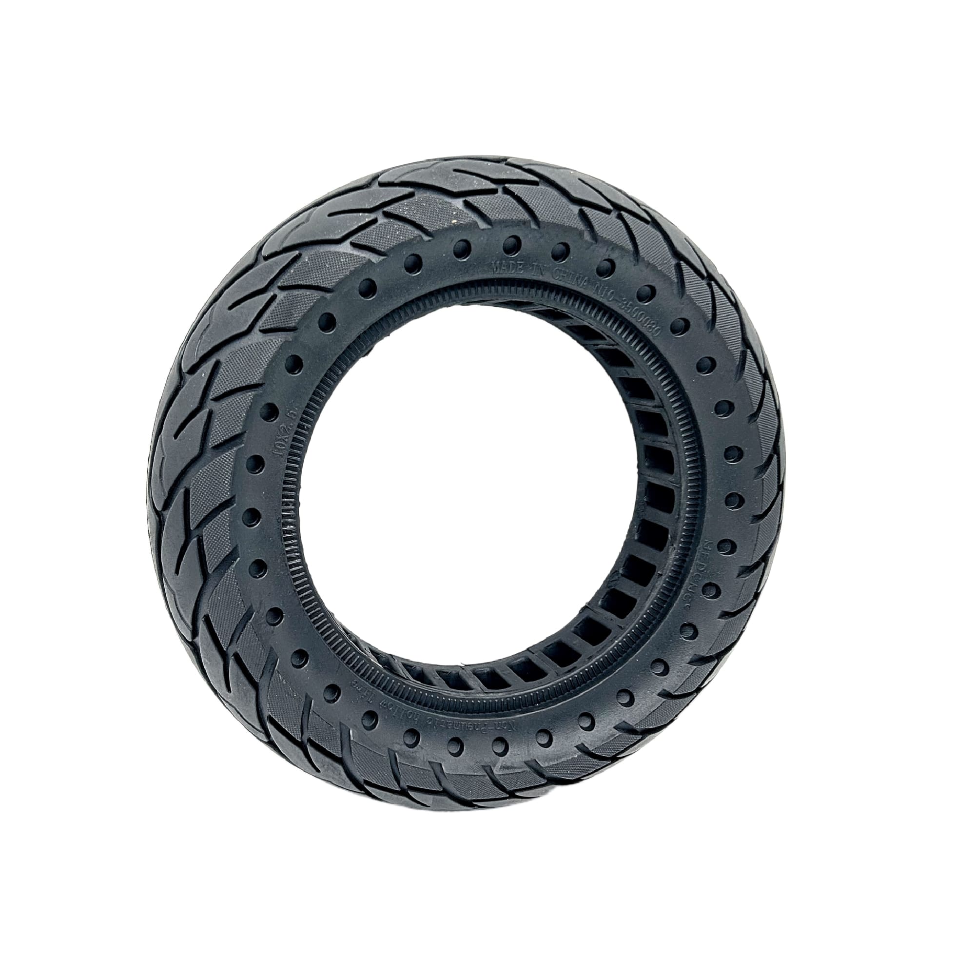 Vollgummireifen 10x2,5" Punkte (34mm Felgenbett)