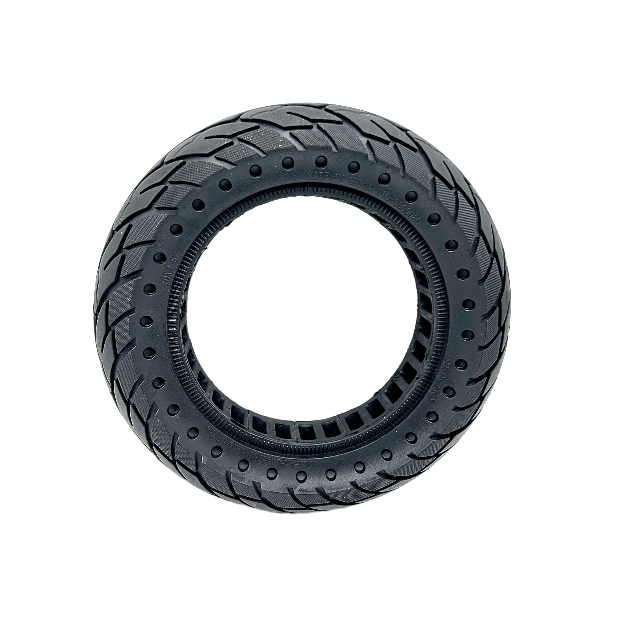 Vollgummireifen 10x2,5" Punkte (34mm Felgenbett)