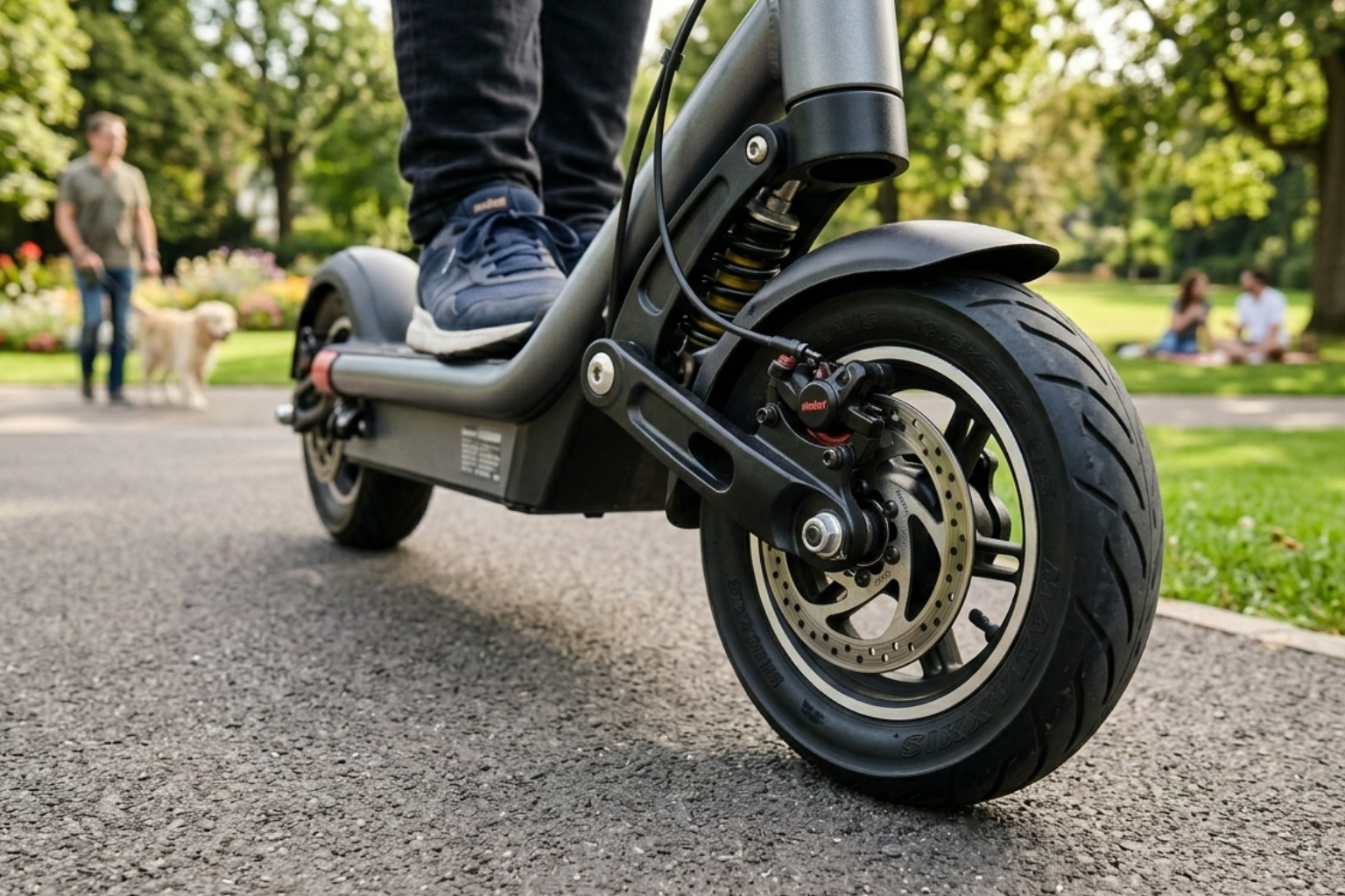 E- Scooter Federung und Stoßdämpfer