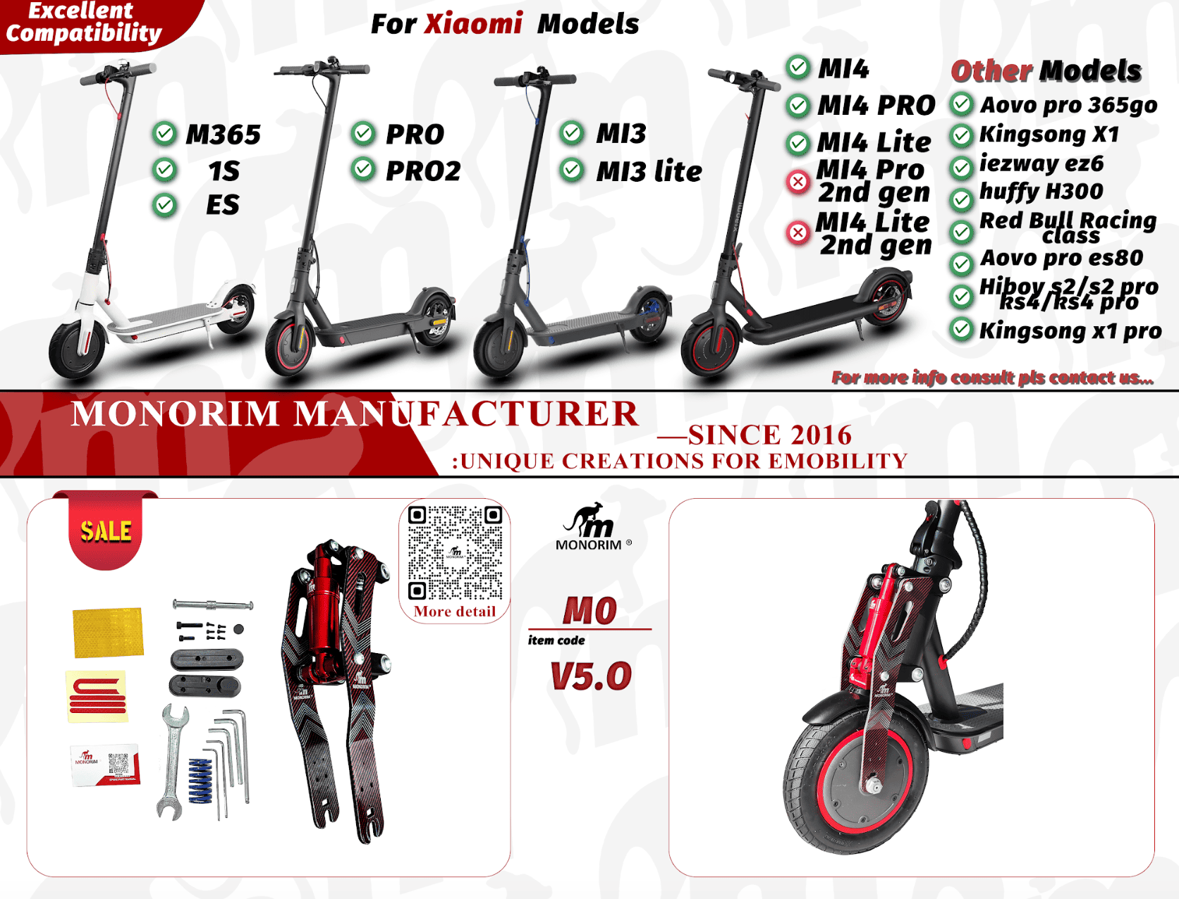 Monorim MXE VS EXA Luftdruckfederun